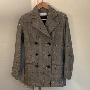 Vintage Jean-Louis Scherrer tweed plaid blazer, sz. EU38